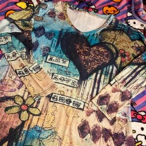 Frutiger Aero off shoulder top